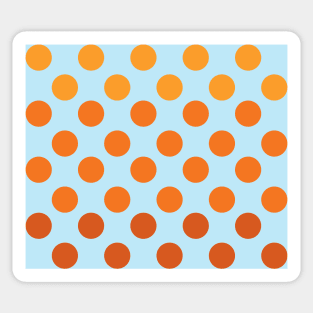 Apricot, Tangerine, Ginger Dots Sticker